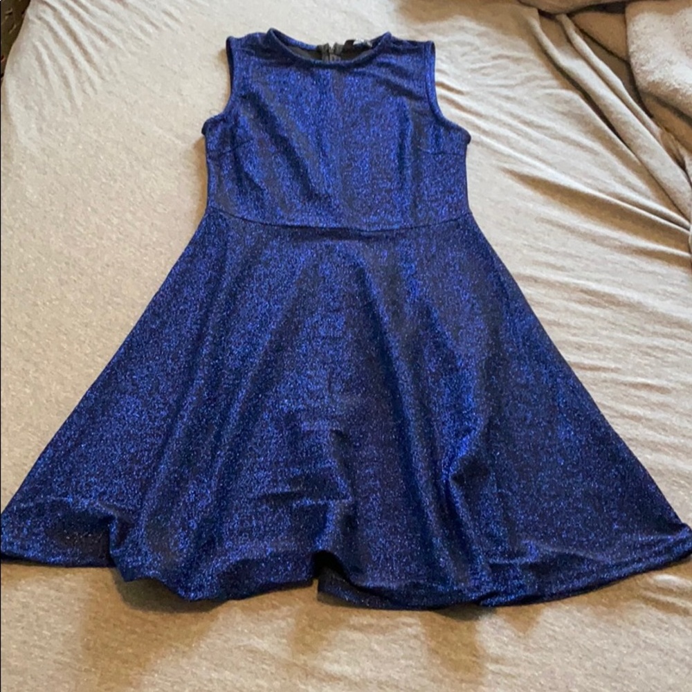 **NEVER WORN** Sparkly Blue Summer Dress